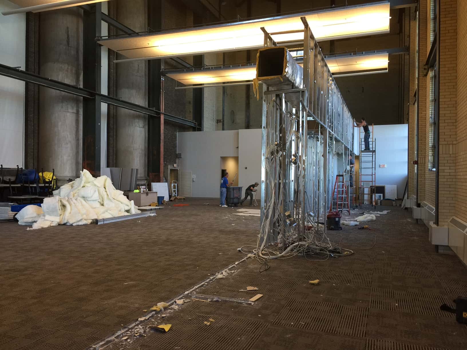 during renovation of synygy turbine hall