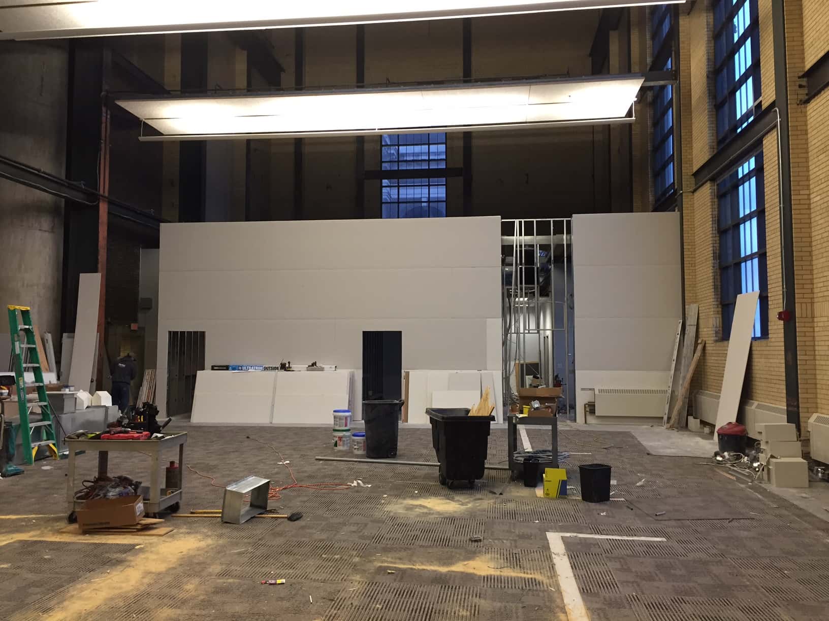during renovation of synygy turbine hall