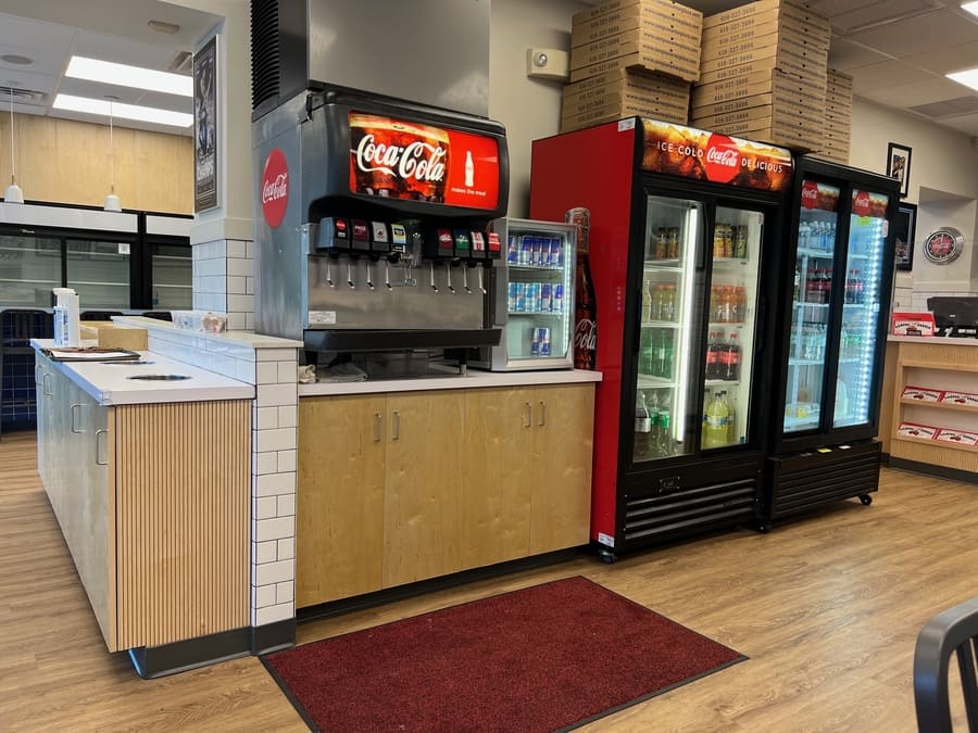 campus corner pizza after complete interior renovation